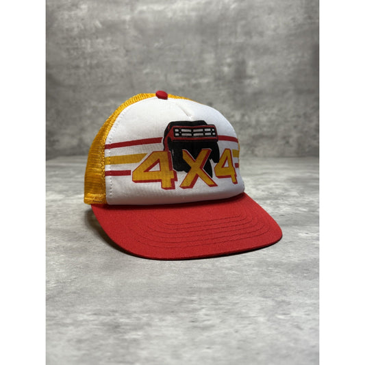 Vintage 80s/90s 4x4 Pickup Truck Graphic Trucker Snapback Hat Small