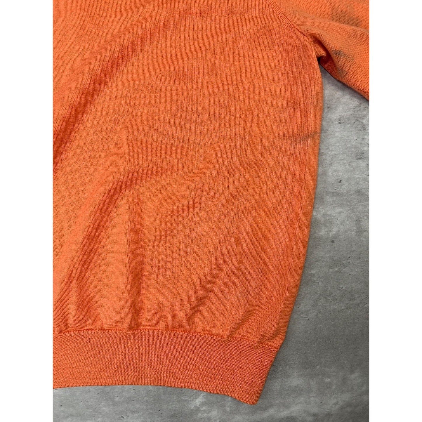 Vintage 1/4 Button Pullover Lightweight Knit Sweater Size XL