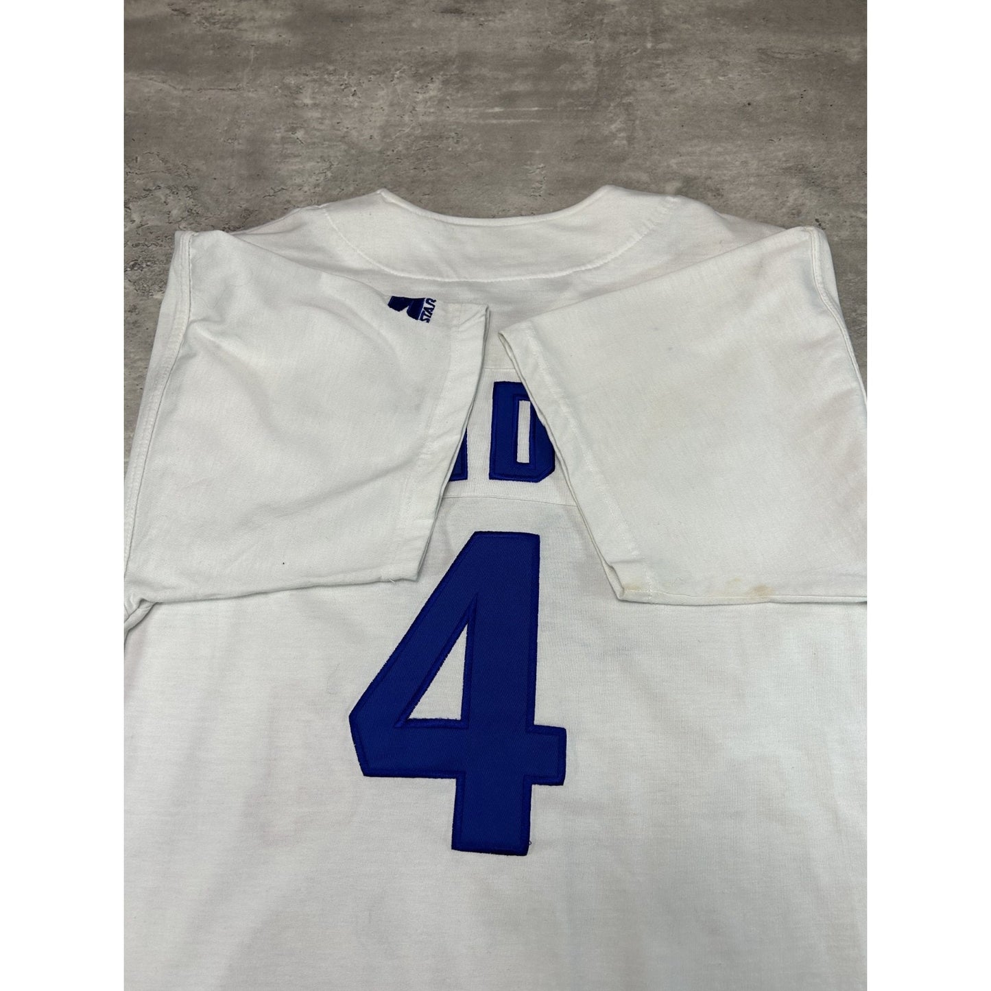 Vintage 90s Duke Snider #4 Los Angeles Dodgers MLB Stitched Starter Jersey Sz XL