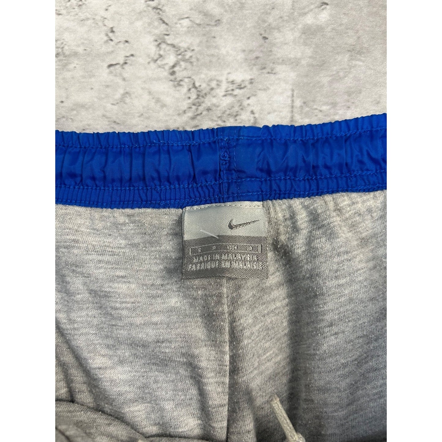 Vintage 2000s Nike Embroidered Swoosh Nylon Track Pants Size Small Blue