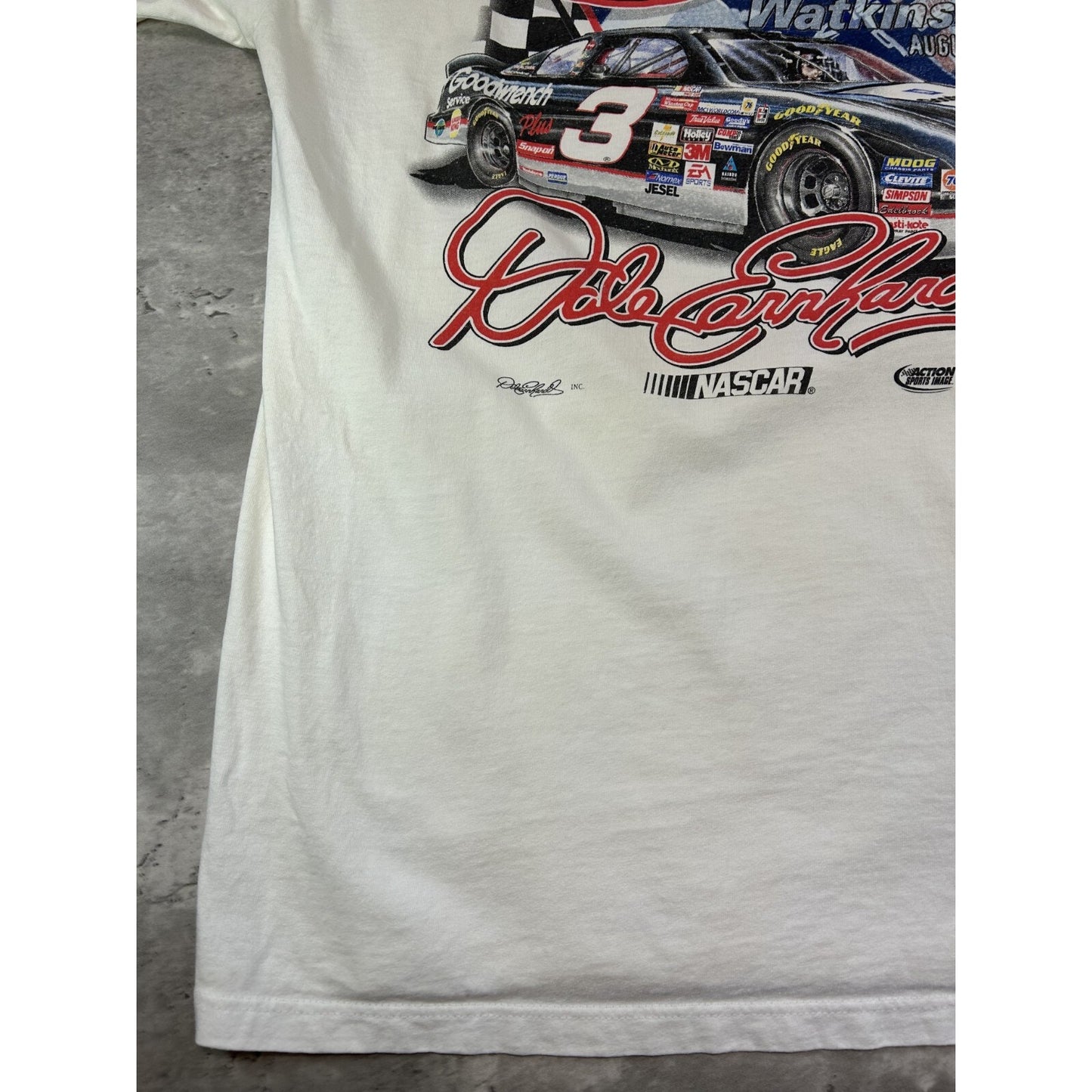 Vintage 1999 Dale Earnhardt #3 Nascar 600 Consecutive Starts T-Shirt Size Large
