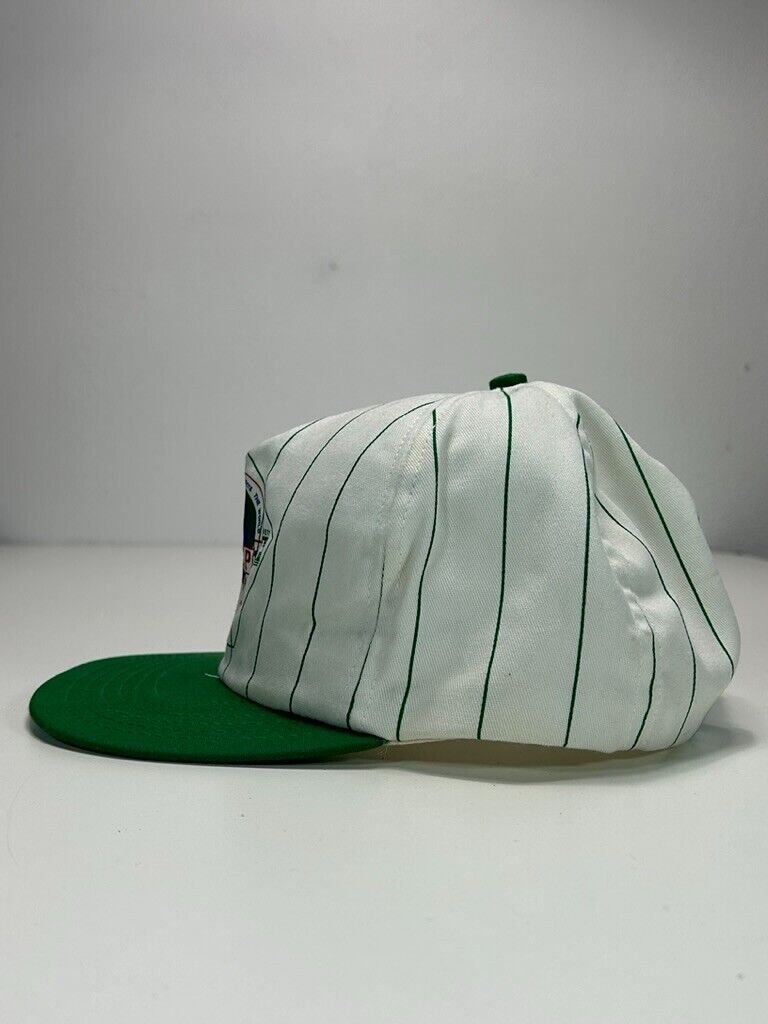 Vintage 90s VIP Movement The Affects The World Pinstripe Snapback Hat OSFA