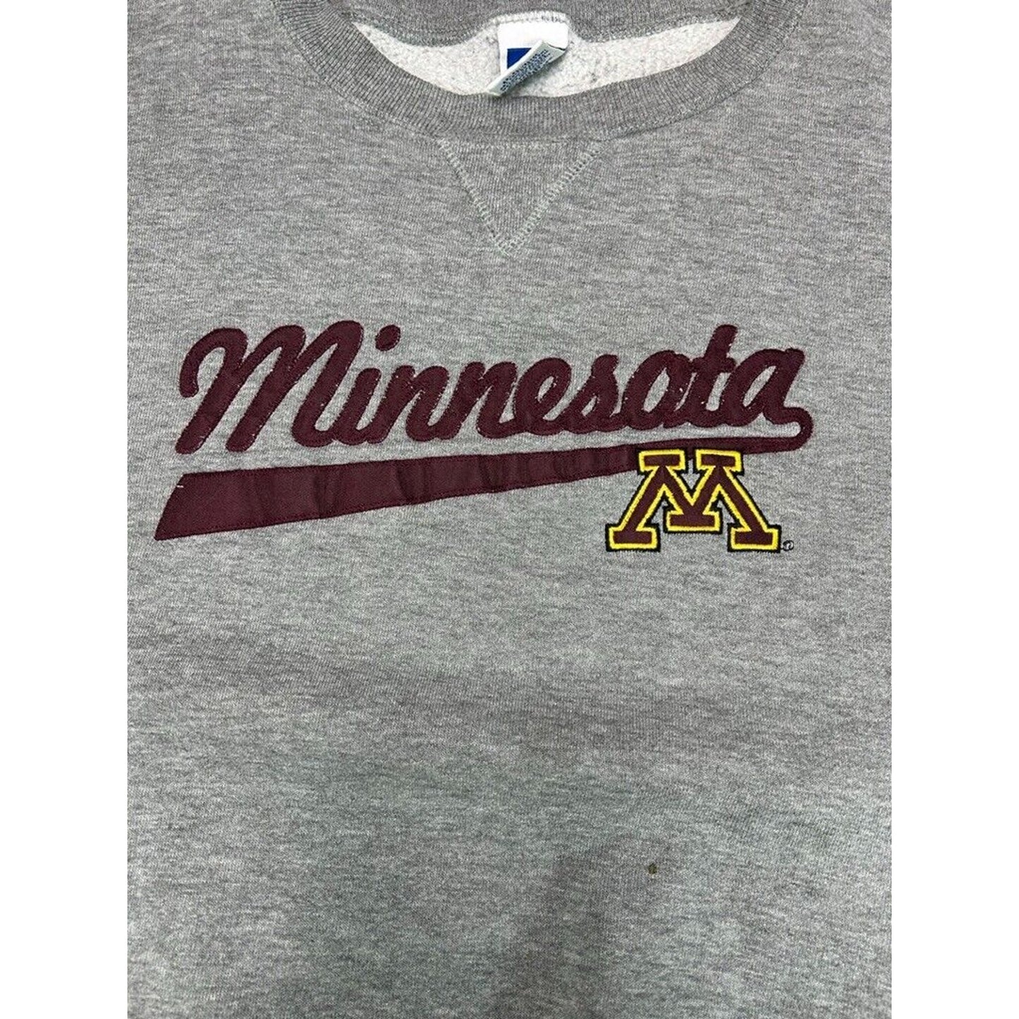 Vintage Minnesota Golden Gophers NCAA Script Spellout Sweatshirt Size XL