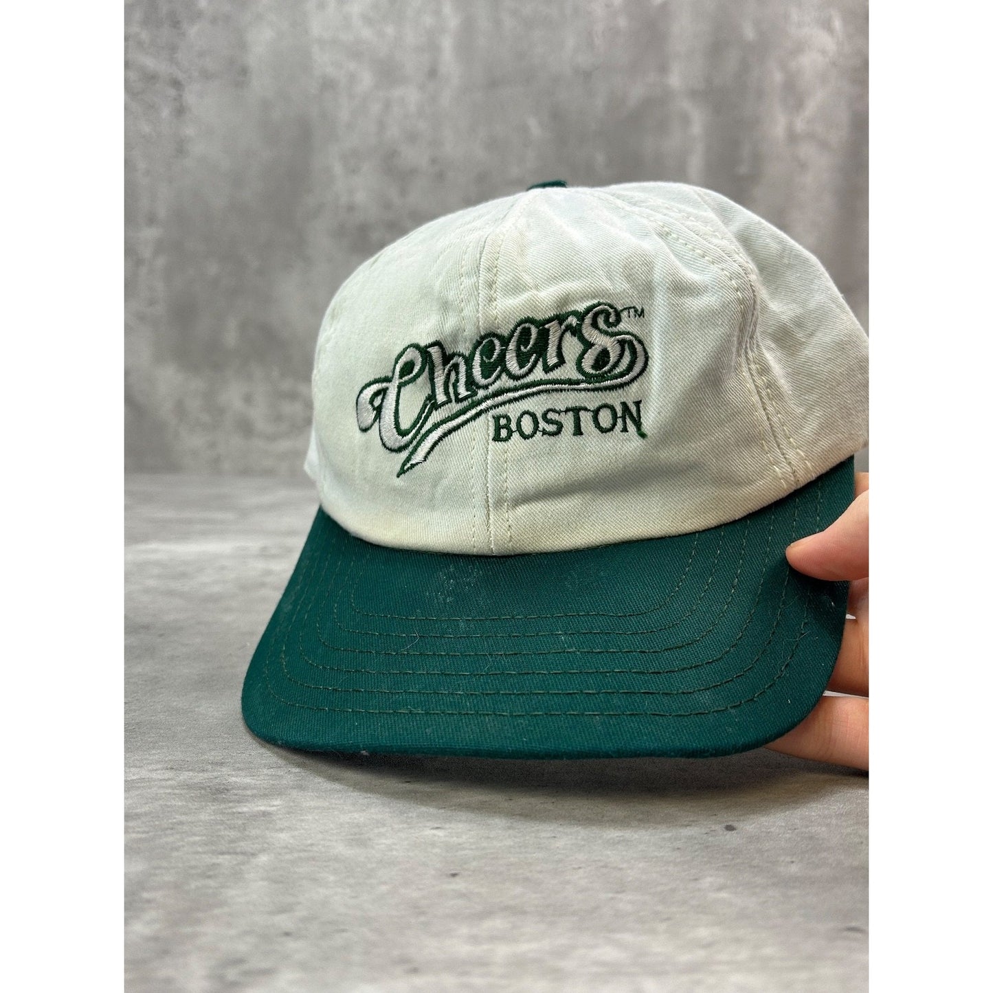 Vintage 90s Cheers Boston Embroidered TV Show Promo Snapback Hat OSFA