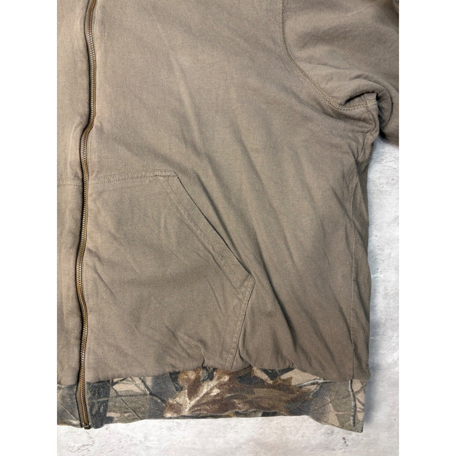 Vintage Outfitters Ridge Realtree Hardwoods Reversible Hooded Sweatshirt Size XL