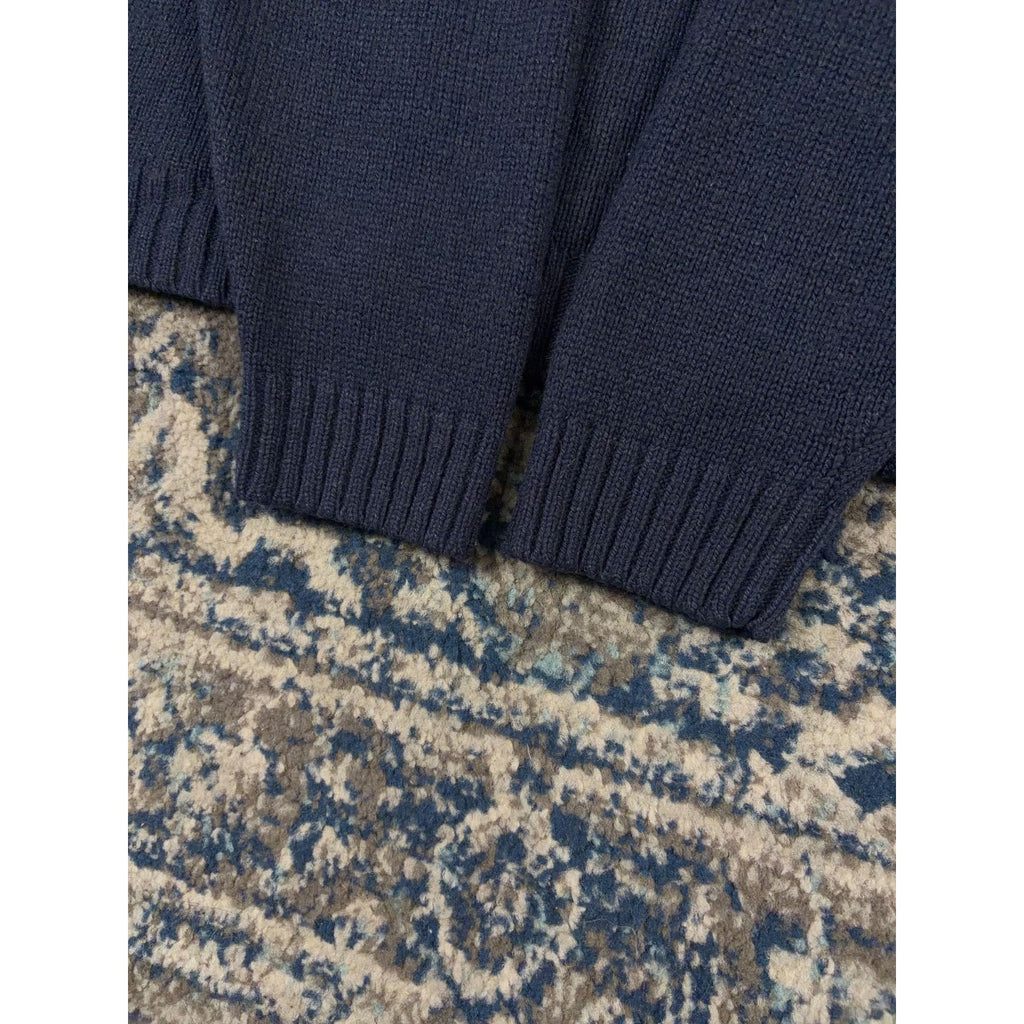 Vintage Basic Equipment Striped Crewneck Knit Sweater Size Large