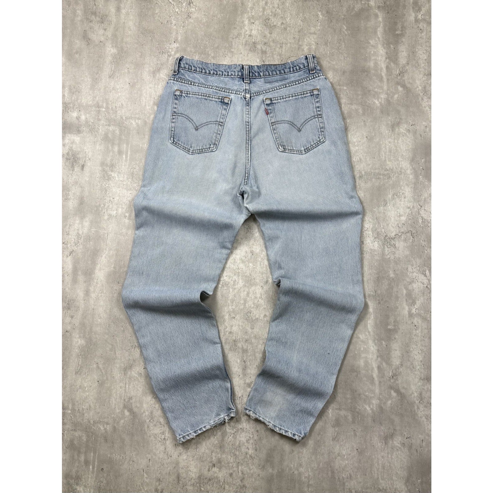 Vintage Levis 512 Red Tab Slim Fit Light Wash Denim Pants Size 33