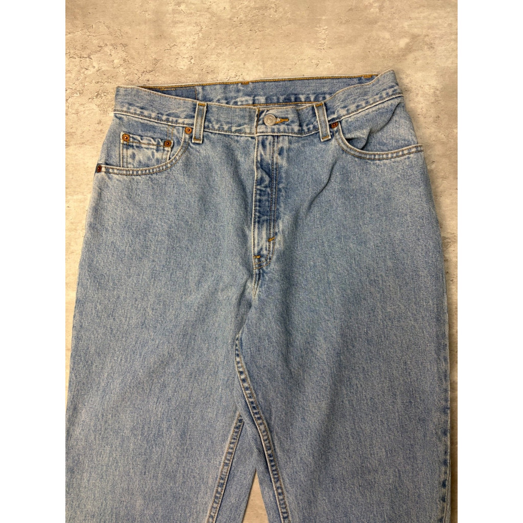 Vintage 90s Levis 550 Red Tab Light Wash Denim Pants Size 30