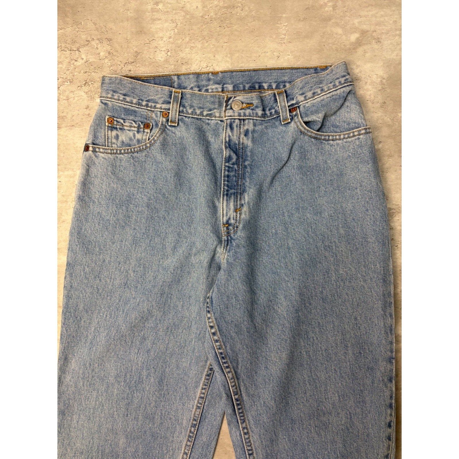 Vintage 90s Levis 550 Red Tab Light Wash Denim Pants Size 30