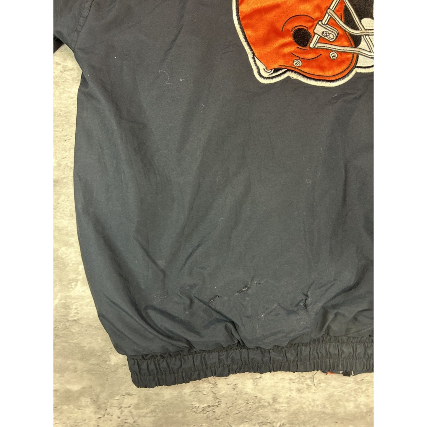 Vintage 90s Cleveland Browns NFL Embroidered Full Zip Starter Jacket Size Large
