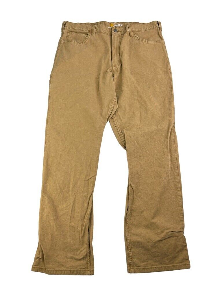 Carhartt Relaxed Fit Workwear Five Pocket Pants Size 38 Beige