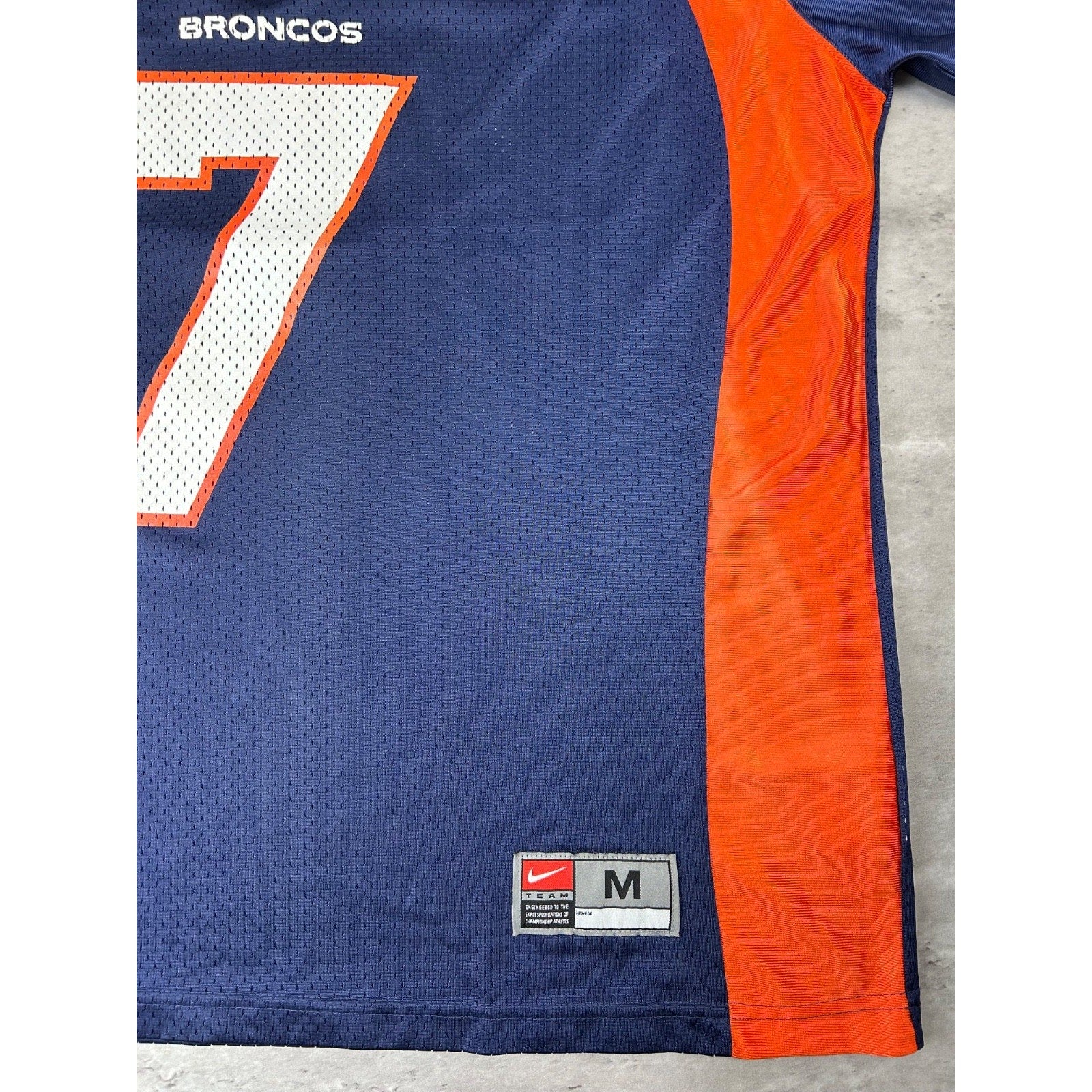 Vintage John Elway #7 Denver Broncos NFL Nike Football Jersey Size Medium