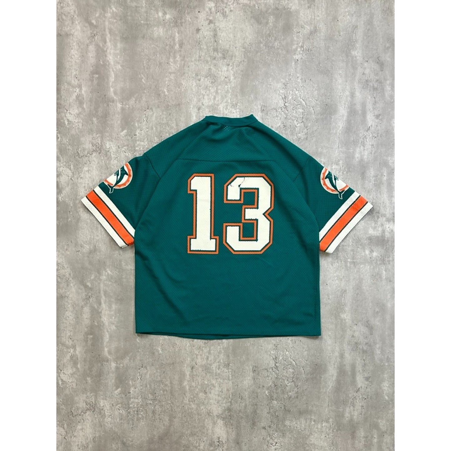 Vintage 90s Dan Marino #13 Miami Dolphins NFL Logo 7 Jersey Size Large
