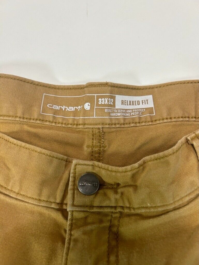 Carhartt Canvas Workwear Five Pocket Workwear Double Knee Pants Size 34