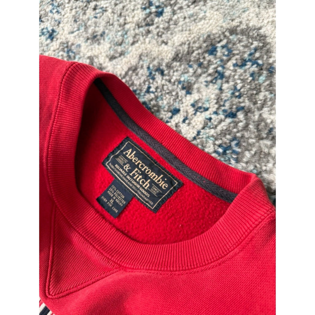 Vintage Abercrombie Embroidered Arc Spellout Crewneck Sweatshirt Size XL