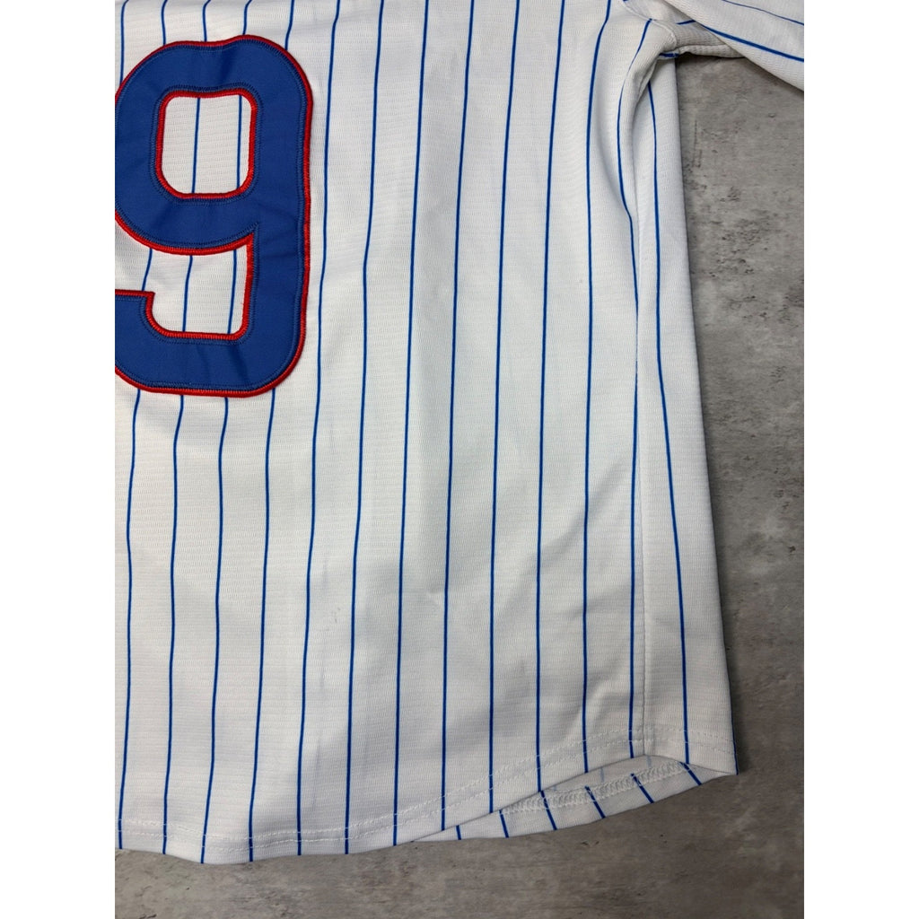 Javier Baez #9 Chicago Cubs MLB Stitched Pinstripe Baseball Jersey Size Large