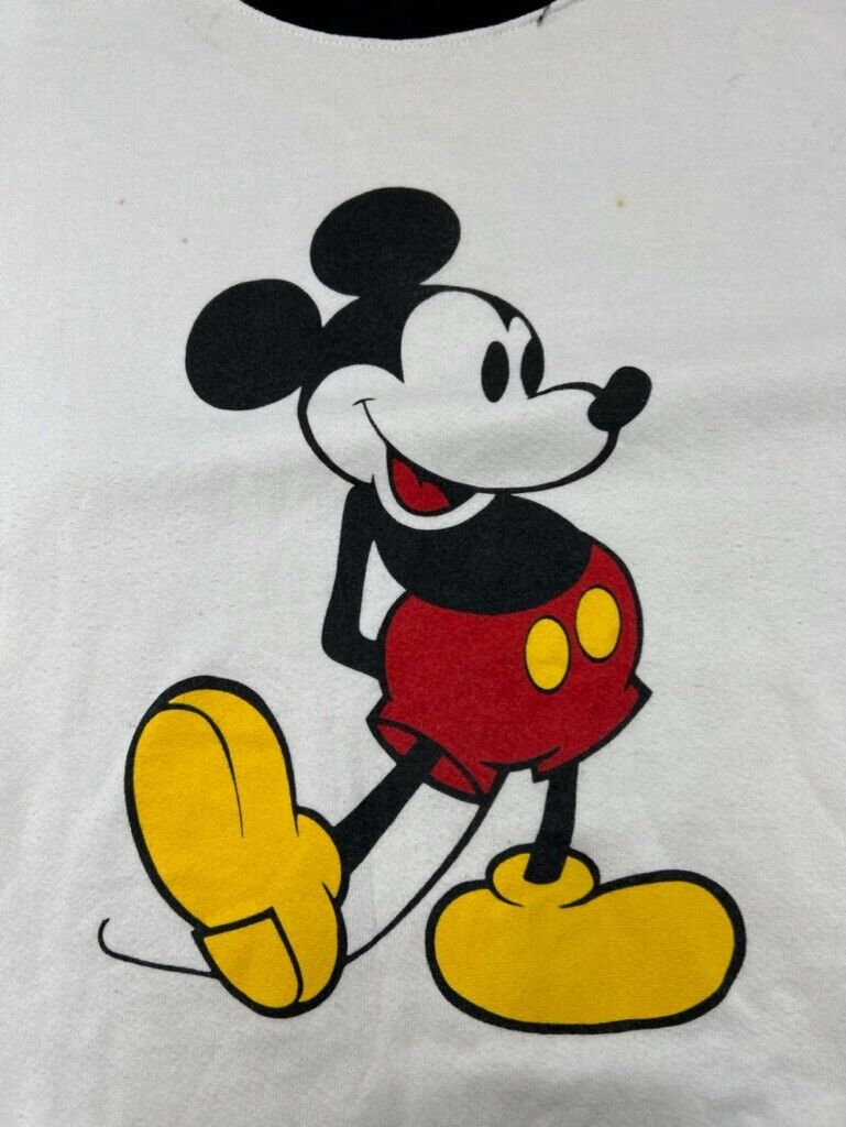 Vintage 80s Disney Mickey Mouse Cartoon Character Graphic Sweatshirt Size XL