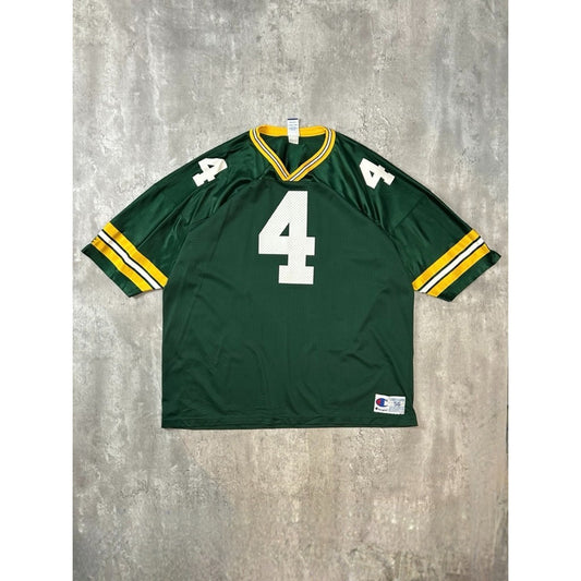 Vintage 90s Brett Favre #4 Green Bay Packers NFL Champion Jersey Size 2XL