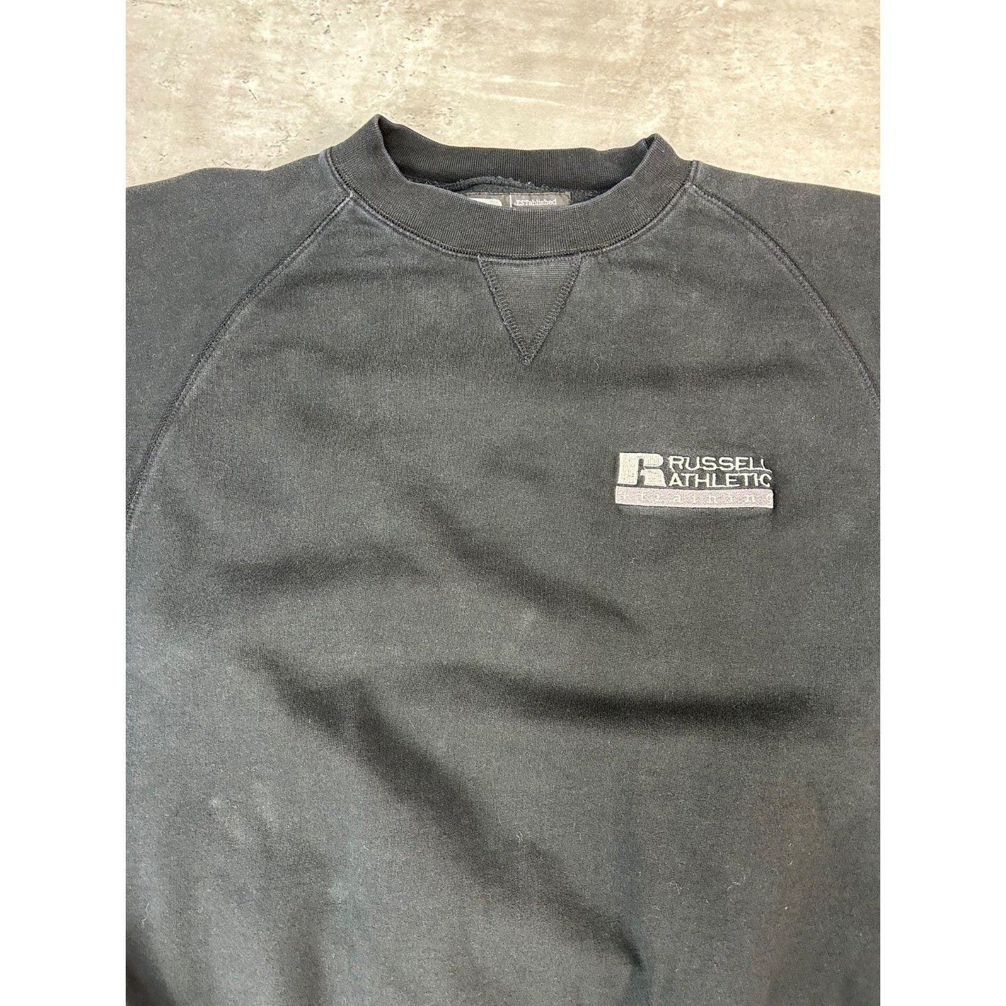 Vintage Russell Athletic Training Embroidered Spellout Crewneck Sweatshirt Sz XL