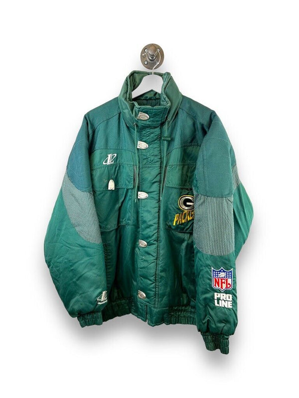 Vtg 90s Green bay Packers Insulated Logo Athletic NFL Pro Line Jacket Size Large