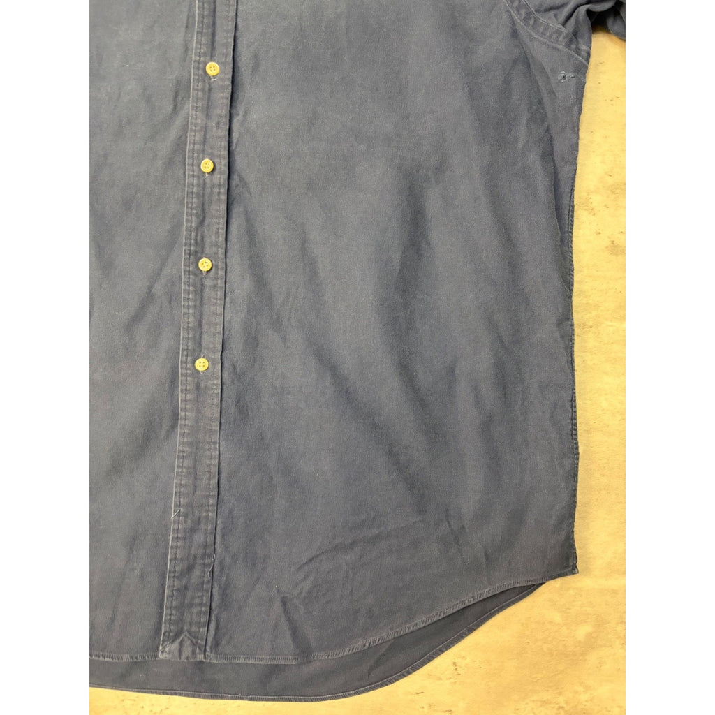 Vintage Polo Ralph Lauren Embroidered Pony Long Sleeve Button Up Shirt Sz Large
