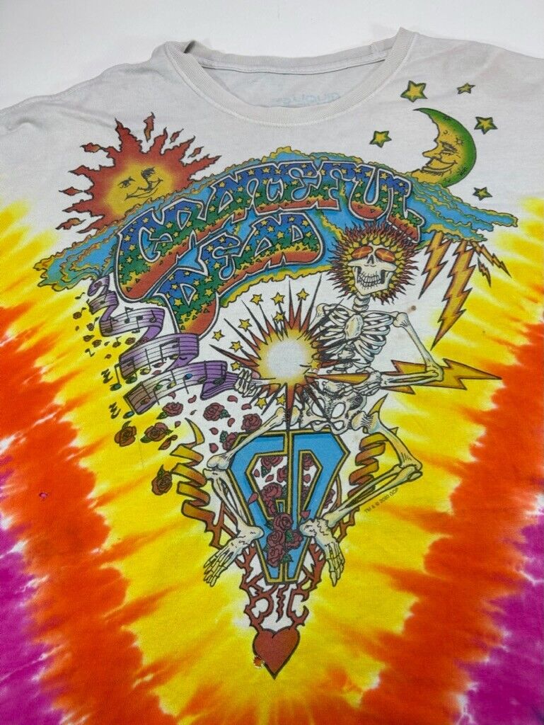 The Grateful Dead Psychedelic Music Summer Tour Tye Dye T-Shirt Size 3XL