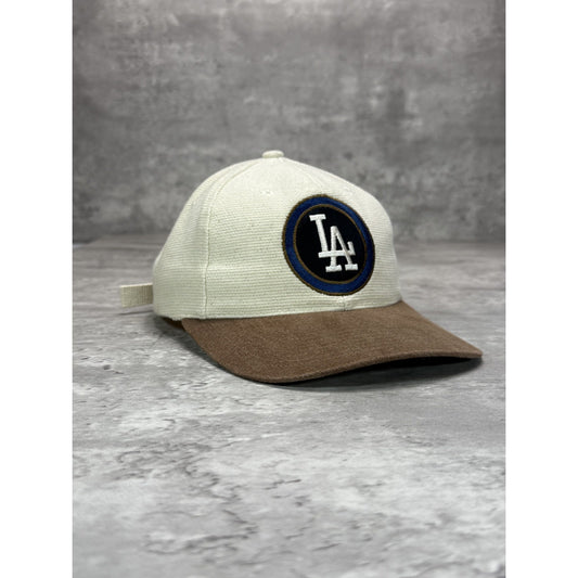 Vintage 90s Los Angeles Dodgers MLB Embroidered Logo Strapback Hat OSFA