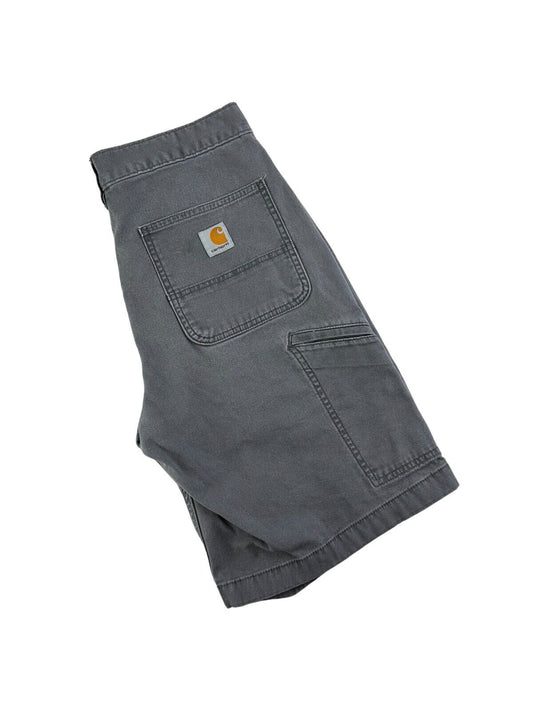 Carhartt Canvas Relaxed Fit Workwear Carpenter Shorts Size 30 Gray