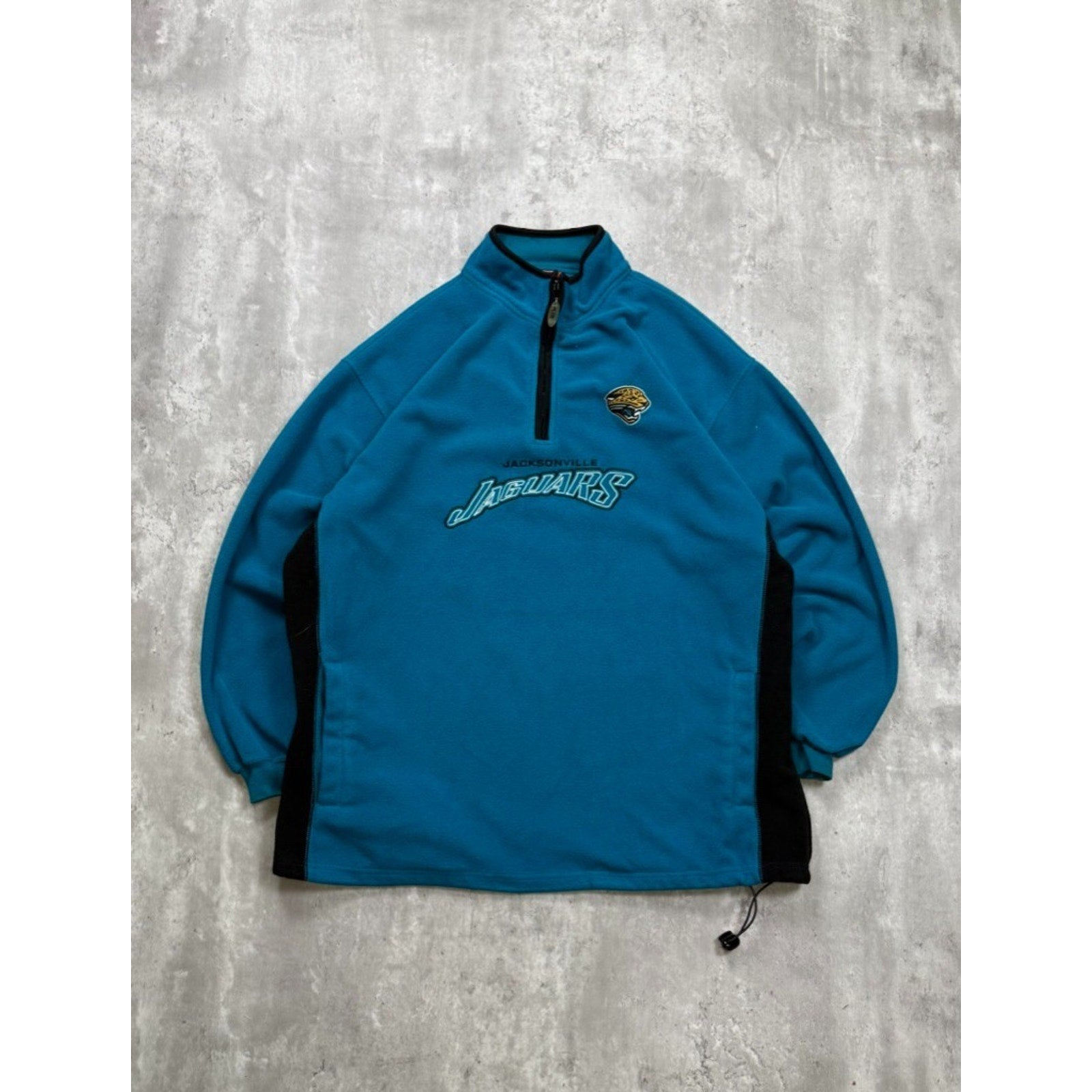Vintage 90s Jacksonville Jaguars NFL 1/4 Zip Fleece Sweatshirt Size 2XL