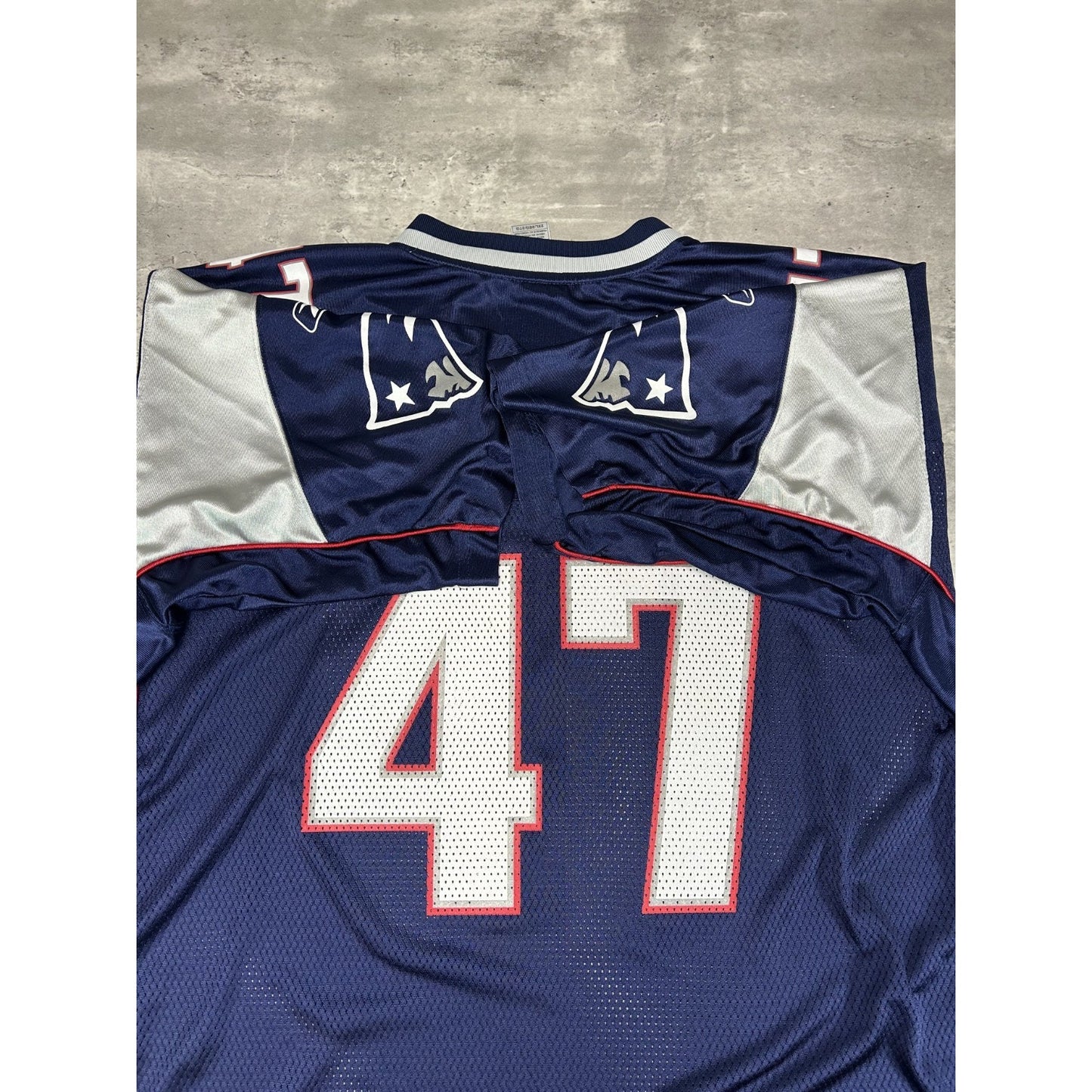Vintage John Lynch #47 New England Patriots NFL Reebok Jersey Size 2XL