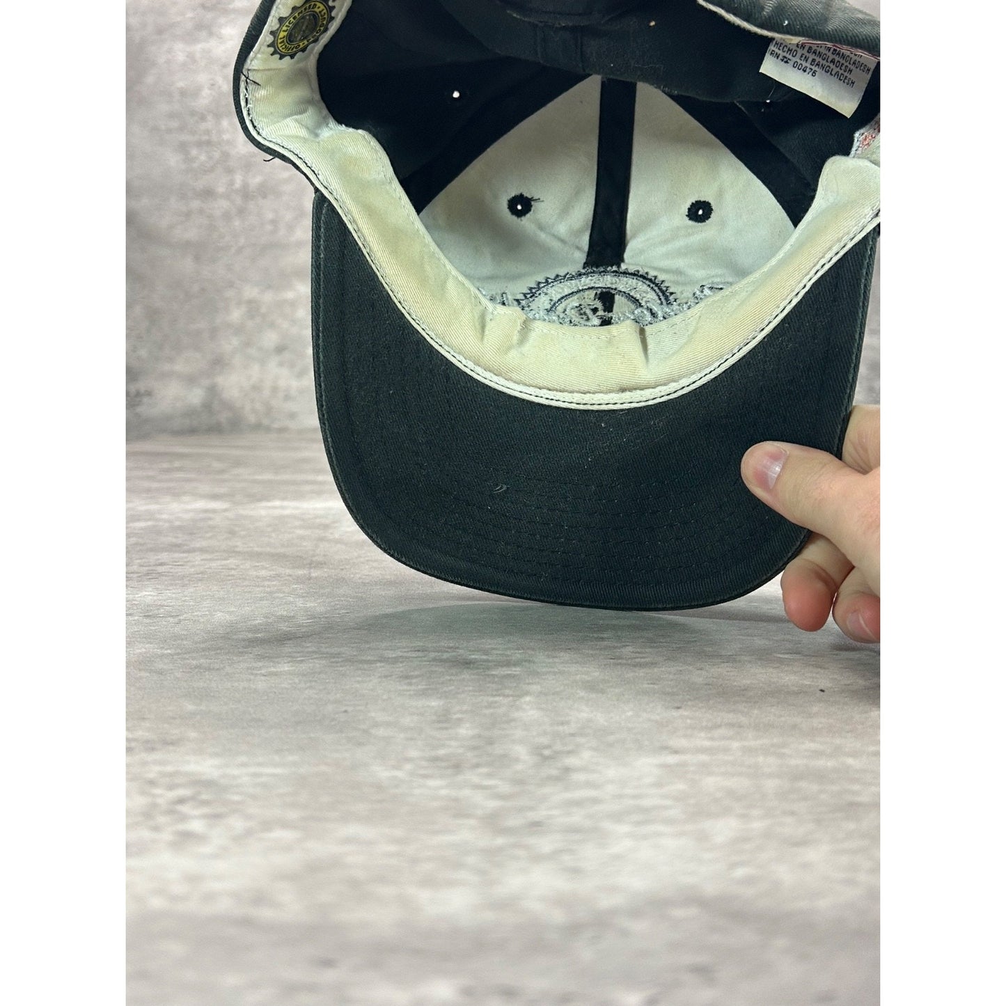 Vintage Harley Davidson Motorcycles Embroidered Spellout Snapback Hat OSFA