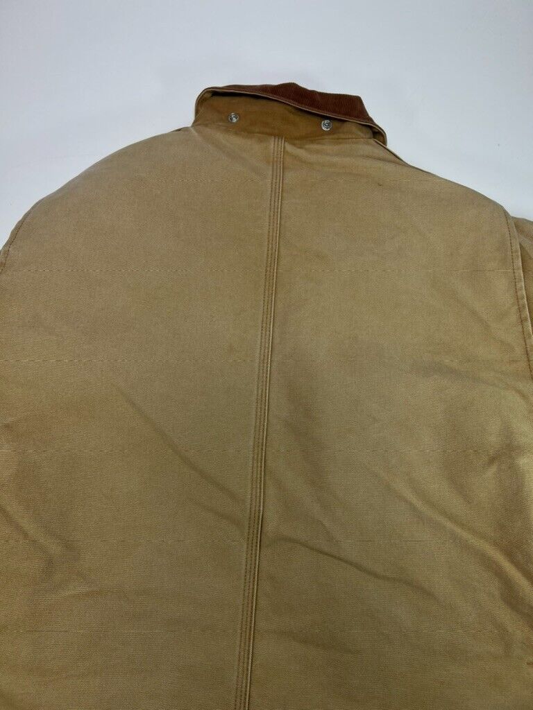 Vintage Carhartt Quilted Lined Canvas Workwear Arctic Coat Jacket Size 2XL Tan