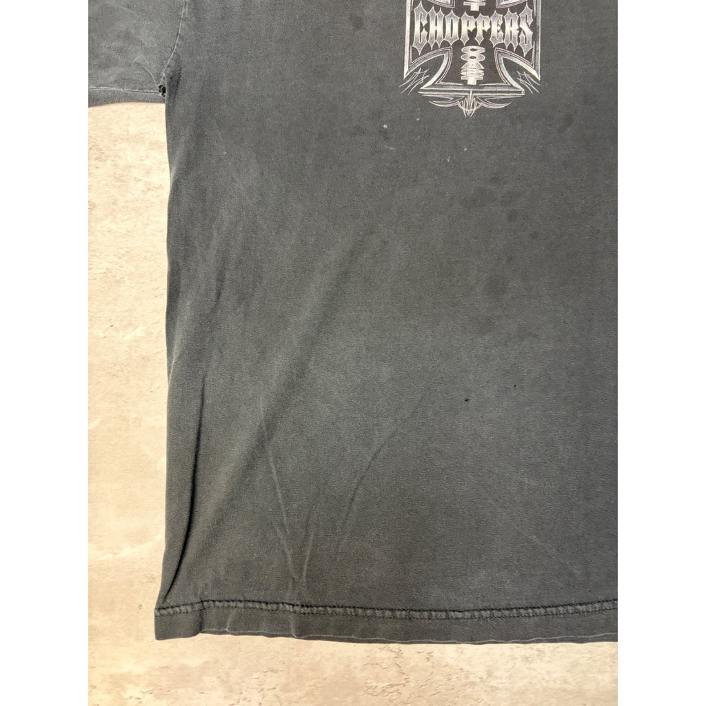 Vintage Y2K West Coast Choppers Sleeve Spellout Long Sleeve T-Shirt Size Large