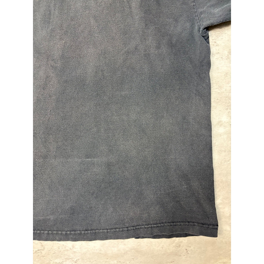 Vintage Harley Davidson Classic Logo Wing Graphic Black T-Shirt Size 3XL