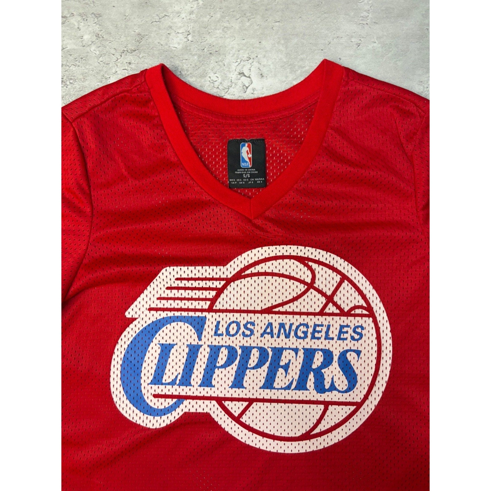 Vintage Womens Los Angeles Clippers NBA Graphic Logo Baby Jersey Size Small