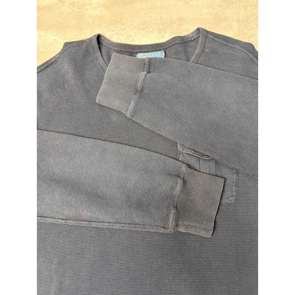 Vintage Polo Ralph Lauren Thermal Chest Pocket Long Sleeve T-Shirt Size XL