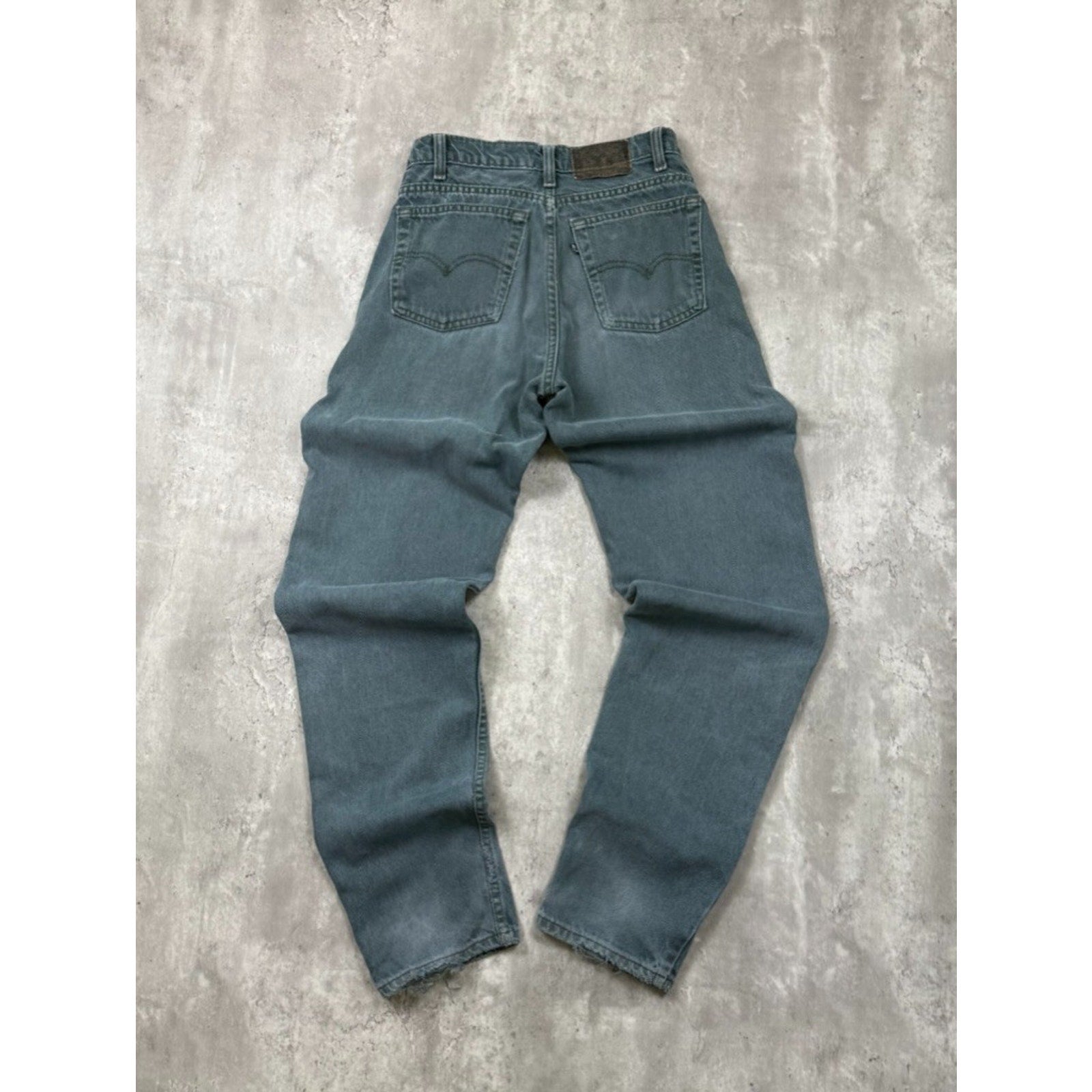 Vintage Levis Black Tab Green Wash Denim Pants Size 28