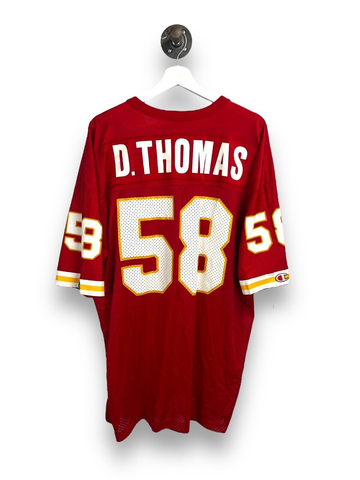 Vintage 90s Derrick Thomas #58 Kansas City Chiefs NFL Champion Jersey Size XL