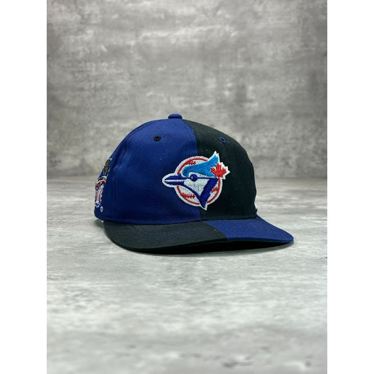 Vintage 90s Toronto Blue Jays MLB Starter Split Embroidered Snapback Hat OSFA