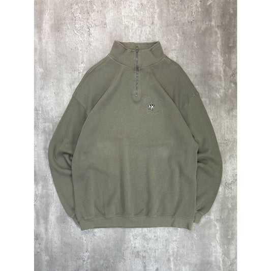 Vintage 90s Big Dogs Embroidered Spellout 1/4 Zip Pullover Sweatshirt Size XL