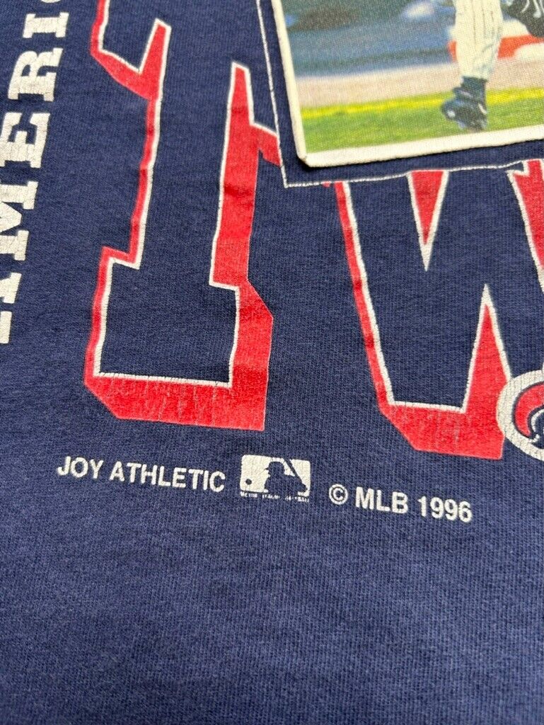 Vintage 1996 Kirby Puckett Minnesota Twins MLB Card Graphic T-Shirt Size XL 90s