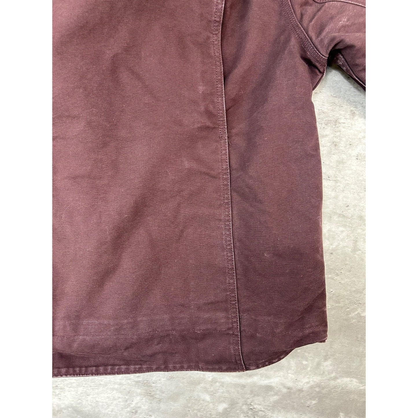 Vintage Carhartt Fleece Lined Canvas Workwear Hooded Detroit Jacket Women's Med