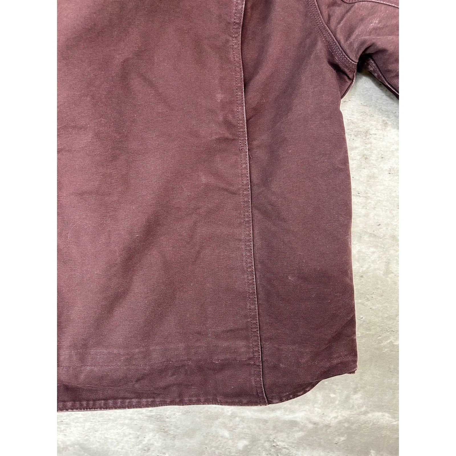 Vintage Carhartt Fleece Lined Canvas Workwear Hooded Detroit Jacket Women's Med