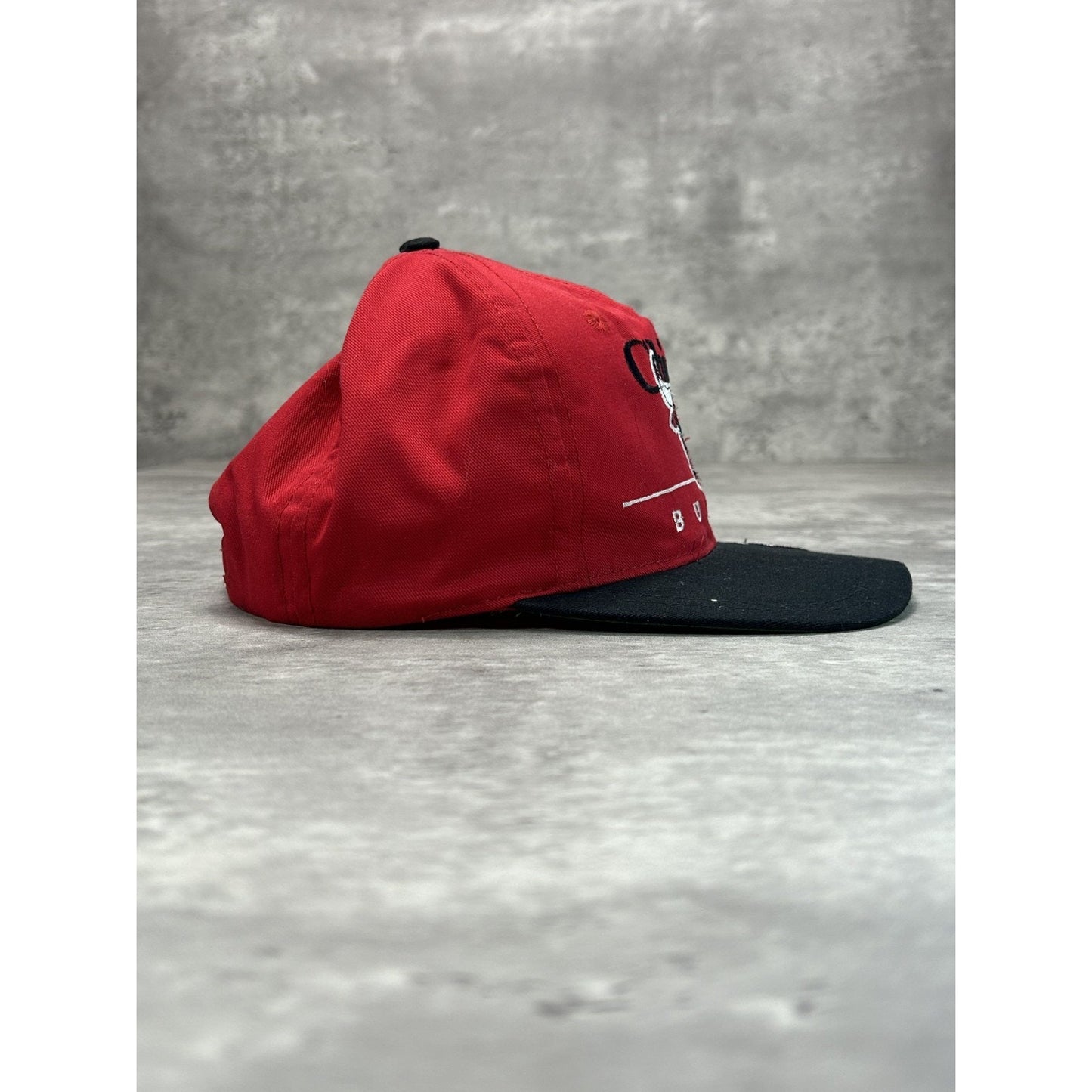 Vintage 90s Chicago Bulls NBA Embroidered Logo Spellout Snapback Hat OSFA YOUTH