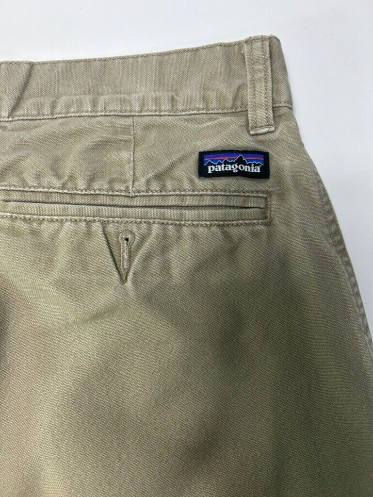 Patagonia Khaki Chino Style Cotton Pants Size 32 Beige