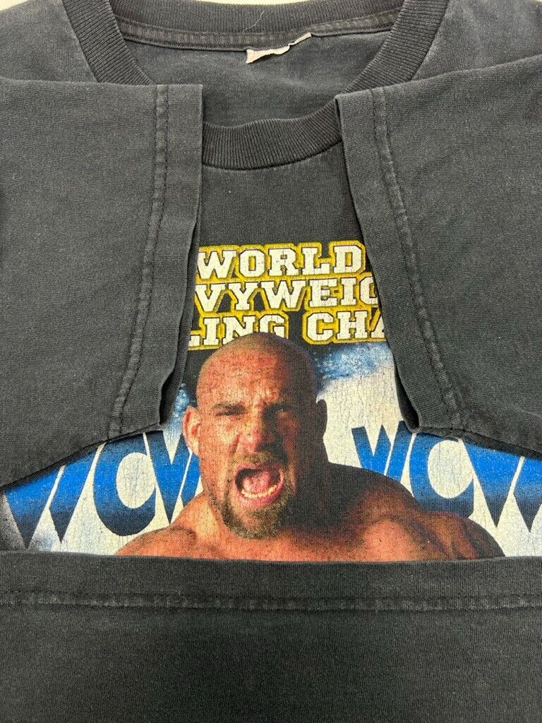 Vintage 1993 Goldberg WCW World Heavyweight Wrestling Champion T-Shirt Sz Medium