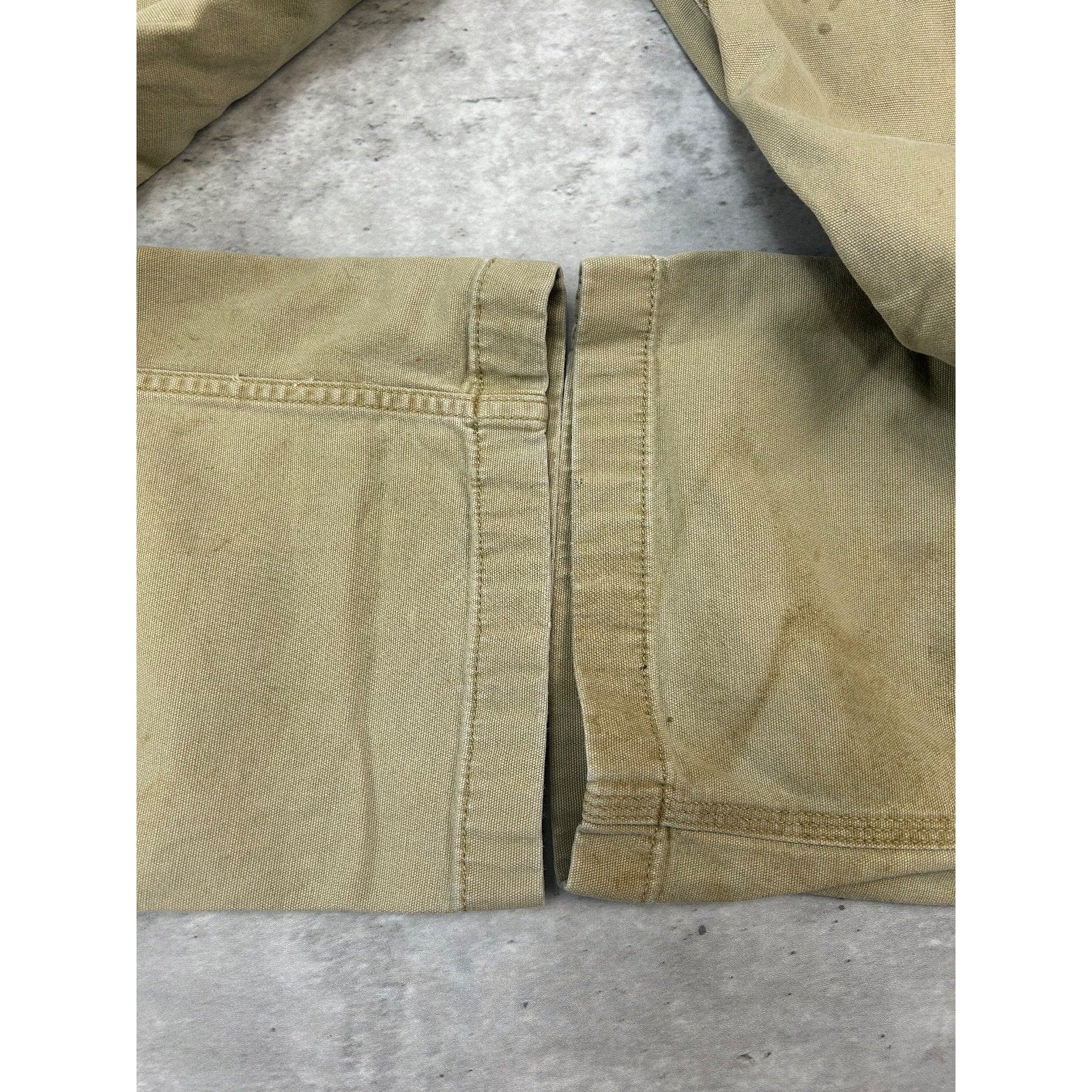 Carhartt Relaxed Fit Canvas Workwear Cargo Pants Size 38 Beige