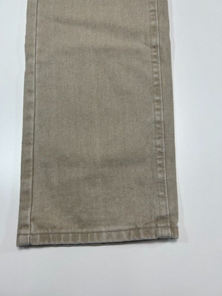 Vintage L.L. Bean Double L Classic Fit Khaki Denim Pants Size 31