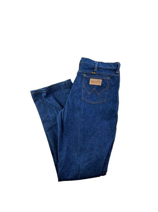 Vintage 60s Wrangler Dark Wash Flared Denim Pants Size 38
