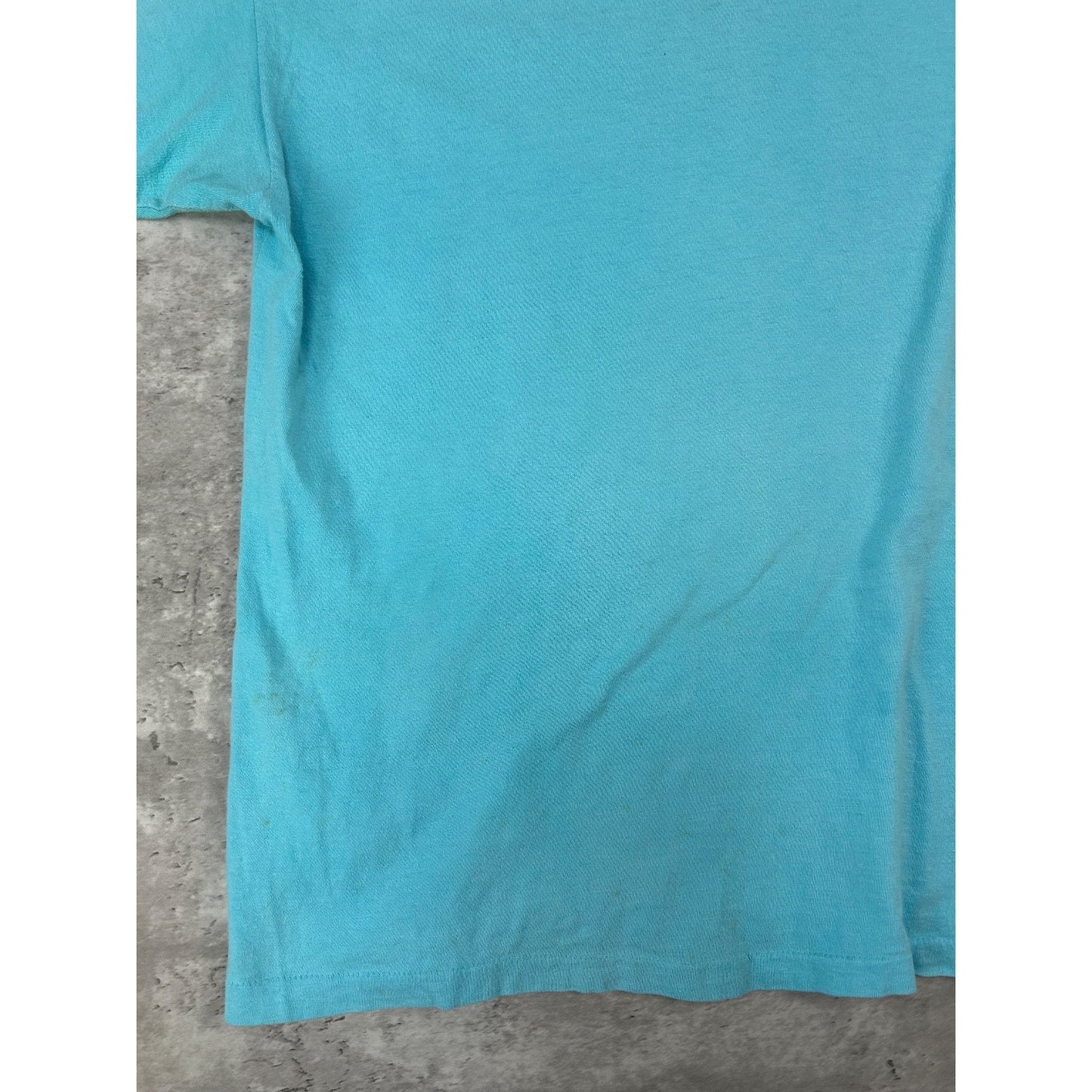 Vintage 90s Patagonia Painted Logo Graphic Spellout T-Shirt Size Large Blue